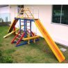 Playground Pica-Pau com 2 escorregadores com cordas