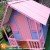 Casinha de Boneca Madeira Lilás e Rosa | Animamix