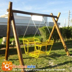 Balanço Gôndola Estrutura em Tora