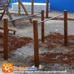 Barra Paralela em madeira de eucalipto  | Animamix