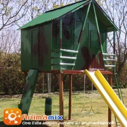 Casinha do Tarzan  Verde Camuflada