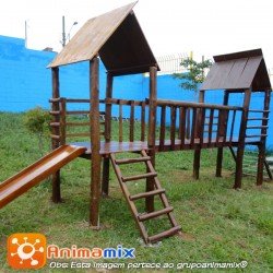Casa Tarzan Dupla com Ponte | Animamix